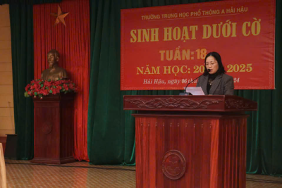 Trường THPT A Hải Hậu lan tỏa yêu thương với chương trình “Xuân yêu thương – Ất Tỵ 2025”