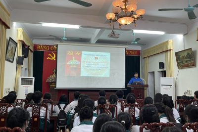 Đoàn trường THPT A Hải Hậu tổ chức Lớp Bồi dưỡng Cảm tình Đoàn năm học 2023-2024
