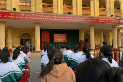 Trường THPT A Hải Hậu tổ chức Lễ kỷ niệm 78 năm ngày thành lập Quân đội Nhân dân Việt Nam (22/12/1944 – 22/12/2022) và 33 năm ngày Hội Quốc phòng toàn dân (22/12/1989 – 22/12/2022)
