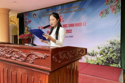 Trường THPT A Hải Hậu tổ chức Lễ Tri ân và Trưởng thành học sinh khối 12 niên khóa 2019-2022