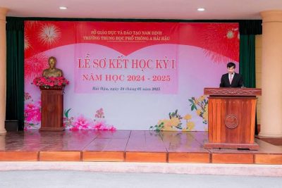 LỄ SƠ KẾT HỌC KỲ I NĂM HỌC 2024-2025 TRƯỜNG THPT A HẢI HẬU