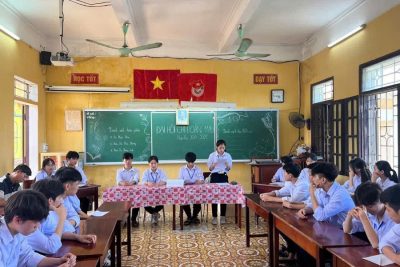 Đoàn trường THPT A Hải Hậu: Thành công rực rỡ trong tổ chức đại hội 36 chi đoàn học sinh