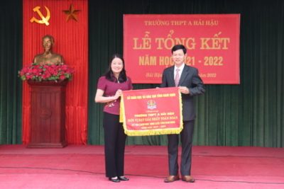 TRƯỜNG THPT A HẢI HẬU TỔ CHỨC LỄ TỔNG KẾT NĂM HỌC 2021-2022