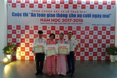 TRƯỜNG THPT A HẢI HẬU TIẾP TỤC ĐẠT GIẢI CAO TRONG CUỘC THI “AN TOÀN GIAO THÔNG CHO NỤ CƯỜI NGÀY MAI”