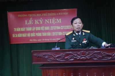 Kỉ niệm 79 năm ngày thành lập Quân đội nhân dân Việt Nam (22/12/1944 – 22/12/2023) – 34 năm ngày Hội Quốc phòng toàn dân (22/12/1989 – 22/12/2023).