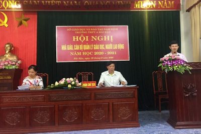 HỘI NGHỊ NHÀ GIÁO, CÁN BỘ QUẢN LÝ GIÁO DỤC VÀ NGƯỜI LAO ĐỘNG NĂM HỌC: 2020- 2021
