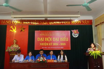 Đại hội Đại biểu Đoàn TNCS Hồ Chí Minh trường THPT A Hải Hậu nhiệm kỳ 2024-2025