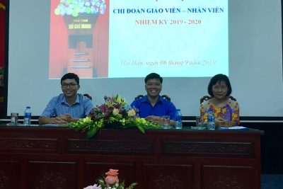 ĐẠI HỘI CHI ĐOÀN GIÁO VIÊN, NHÂN VIÊN NĂM HỌC 2019- 2020