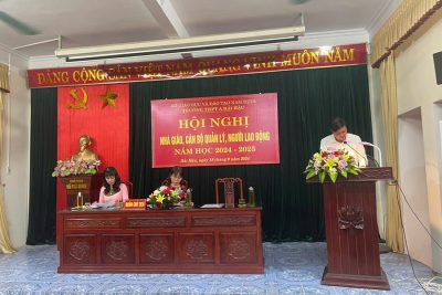 TRƯỜNG THPT A HẢI HẬU TỔ CHỨC THÀNH CÔNG HỘI NGHỊ NHÀ GIÁO, CÁN BỘ QUẢN LÝ VÀ NGƯỜI LAO ĐỘNG NĂM HỌC 2024 – 2025