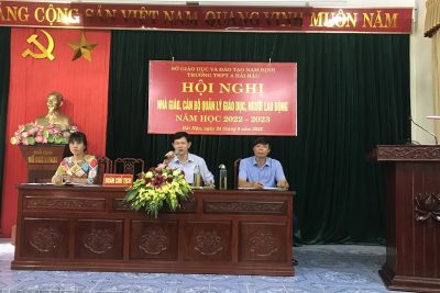 HỘI NGHỊ NHÀ GIÁO, CÁN BỘ QUẢN LÝ, NGƯỜI LAO ĐỘNG NĂM HỌC 2022 – 2023