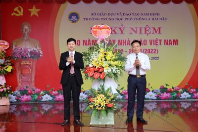 TRƯỜNG THPT A HẢI HẬU TỔ CHỨC KỶ NIỆM 40 NĂM NGÀY NHÀ GIÁO VIỆT NAM (20/11/1982 – 20/11/2022)
