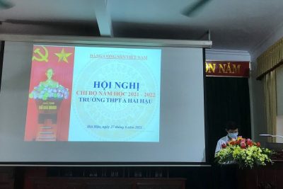 HỘI NGHỊ CHI BỘ NĂM HỌC 2021- 2022