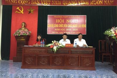 HỌI NGHỊ CÔNG CHỨC, VIEN CHỨC, NGƯỜI LAO ĐỘNG NĂM HỌC 2019- 2020