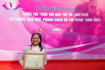 HỌC SINH TRƯỜNG THPT A HẢI HẬUTIẾP TỤC ĐẠT THÀNH TÍCH CAO TRONG CUỘC THI “TUỔI TRẺ HỌC TẬP VÀ LÀM THEO TƯ TƯỞNG, ĐẠO ĐỨC, PHONG CÁCH HỒ CHÍ MINH” NĂM 2023