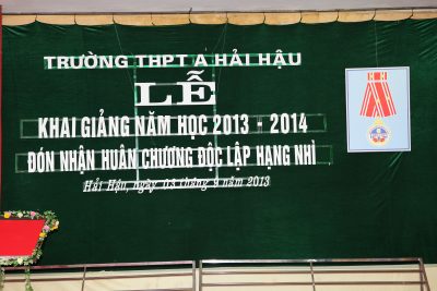 Ảnh Lễ Khai giảng năm học 2013-2014