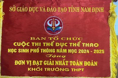 THPT A HẢI HẬU GIÀNH CỜ GIẢI NHẤT TOÀN ĐOÀN TẠI HỘI THI THỂ DỤC THỂ THAO HỌC SINH PHỔ THÔNG CẤP TỈNH NĂM HỌC 2024–2025