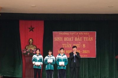 TRƯỜNG THPT A HẢI HẬU TỔ CHỨC CÁC HOẠT ĐỘNG HƯỚNG TỚI KỶ NIỆM 60 NĂM NGÀY THÀNH LẬP TRƯỜNG