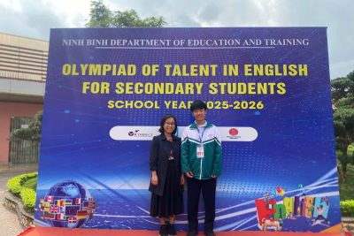 Trường THPT A Hải Hậu tự hào thành tích Olympic “Tài năng Tiếng Anh” năm học 2025 – 2026