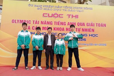 THẦY VÀ TRÒ CÁC ĐỘI TUYỂN THPT A HẢI HẬU HOÀN THÀNH XUẤT SẮC NHIỆM VỤ TẠI CUỘC THI OLYMPIC TÀI NĂNG TIẾNG ANH QUA GIẢI TOÁN VÀ CÁC MÔN KHTN DÀNH CHO HỌC SINH TRUNG HỌC NĂM HỌC 2025-2026